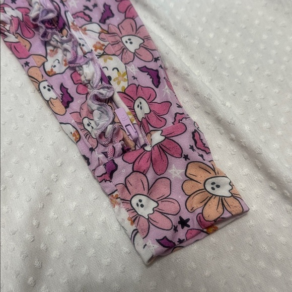 BUMS & ROSES Let’s BOOgie Footie Ghost Bamboo Sleeper 18-24m 18m 24m - Picture 4 of 10